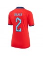 England Kyle Walker #2 Replika Borta Kläder Dam VM 2022 Kortärmad